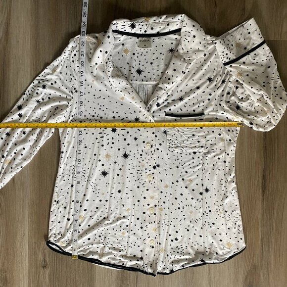 Soma Cool Nights Long Sleeve Pajama Top - Picture 8 of 9
